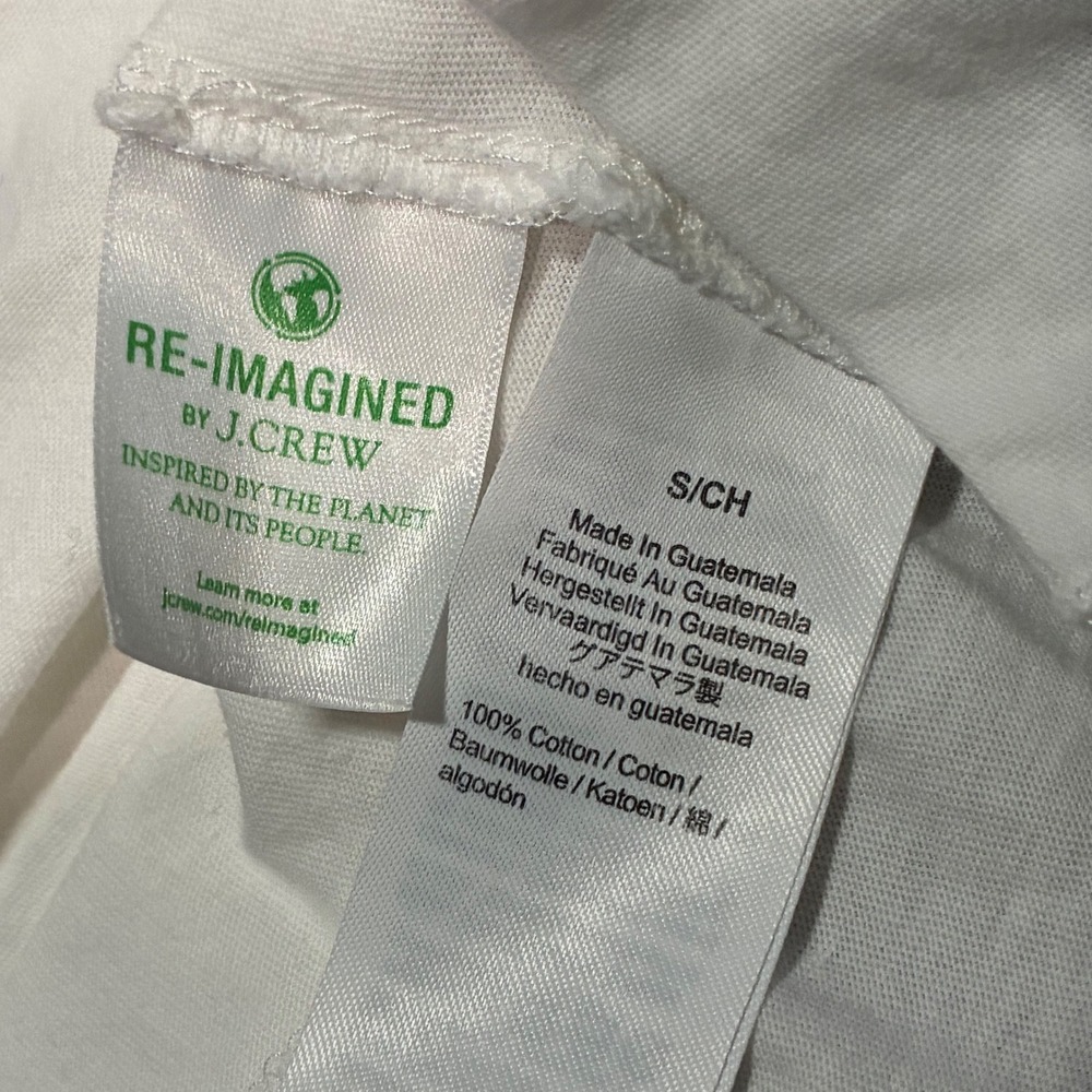 J. Crew White Tiered Ruffle Sleeve T Shirt Midi Dress Women's‎ Size S - Picture 6 of 8